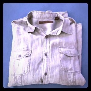 Linen grey Perry Ellis shirt